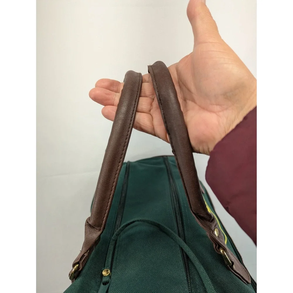 Abercrombie &‎ Kent Green Canvas Duffle Bag Travel Luggage Carry On